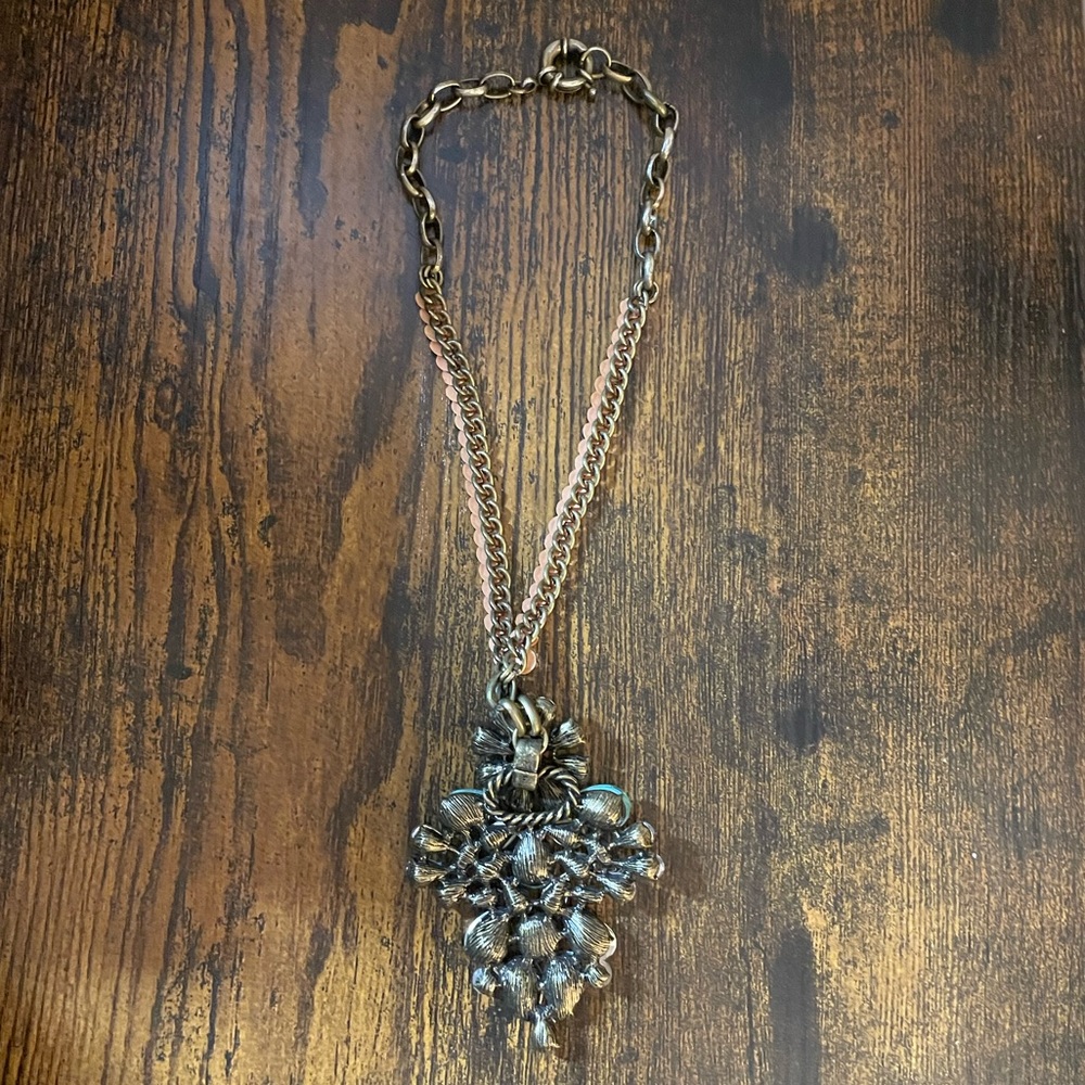 J. Crew Gold-Tone Hanging Pendant Statement Necklace - Picture 5 of 5